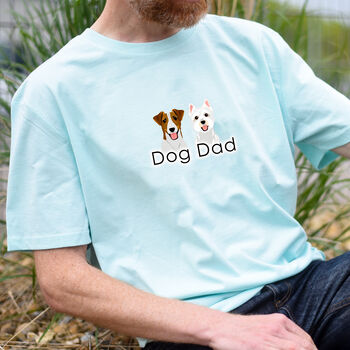 Dog Dad Personalised T Shirt Gift, 11 of 11