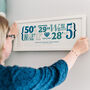 Personalised Sapphire Wedding Anniversary Coordinates Print – 45th Wedding Anniversary Gift, thumbnail 1 of 4