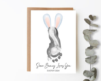 Footprint Cards For Easter With Four Designs, 4 of 6