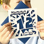 Personalised Kids 12th Birthday Card, thumbnail 2 of 4