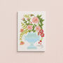Hand Painted Floral Urn Birthday Card, thumbnail 2 of 2