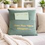 Book Lover Gifts Reading Cushion With Book Pocket, thumbnail 1 of 6