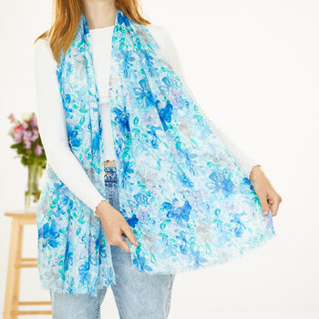 Delicate Blooms Scarf, 3 of 7