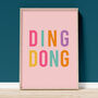 'Ding Dong' Art Print A1, A2, A3, A4, A5, A6, thumbnail 1 of 2