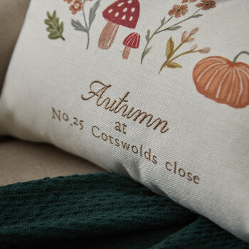 Personalised Autumn Cushion, 3 of 3