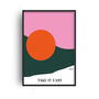 Take It Easy Giclée Retro Art Print, thumbnail 1 of 3