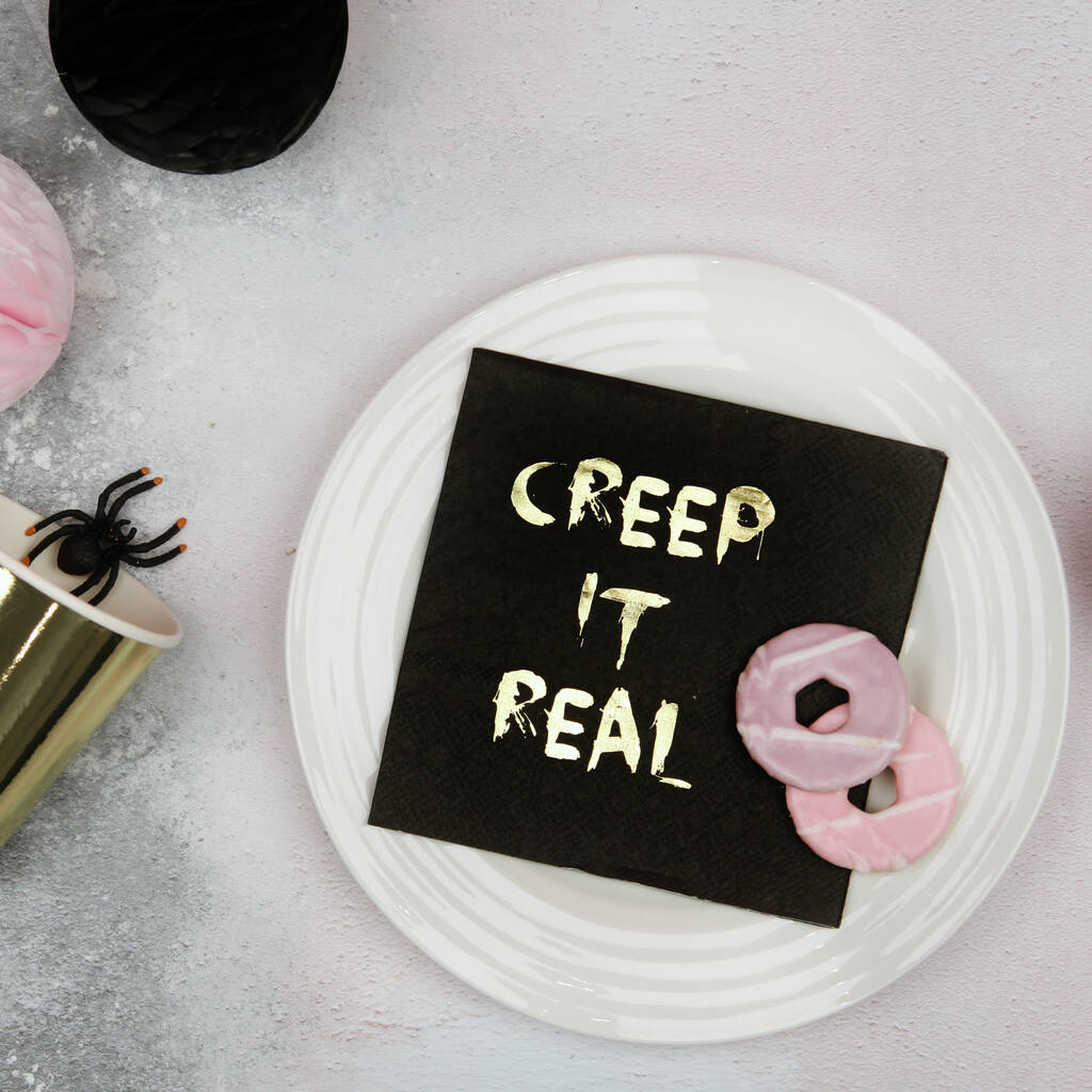 Creep It Real Foil Party Napkins, 1 of 4