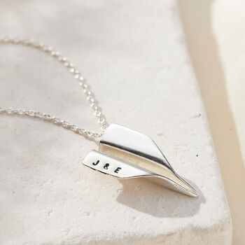 Personalised Paper Plane Necklace, 2 of 11