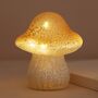 Medium Neutral Glass Mushroom Light, thumbnail 3 of 5