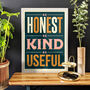 Be Honest, Be Kind Giclée Print, thumbnail 1 of 7