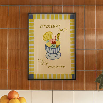 Eat Dessert Kitchen Print, 11 of 11