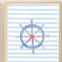 Sail Boat Nautical Nursery Art Print Set, thumbnail 4 of 4