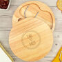 Personalised Boho Style Engraved Cheese Board Set, thumbnail 1 of 6
