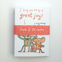 'Tidings Of Great Joy' Funny Christmas Card, thumbnail 2 of 2