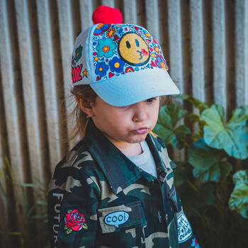 Kids Personalised Hand Painted Baseball Hat, 6 of 12