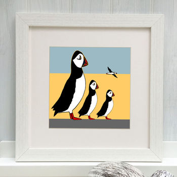 'Puffin Family' Fine Art Giclee Print, 2 of 3