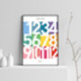 Times Table Skip Counting Print Poster Spring, thumbnail 2 of 3