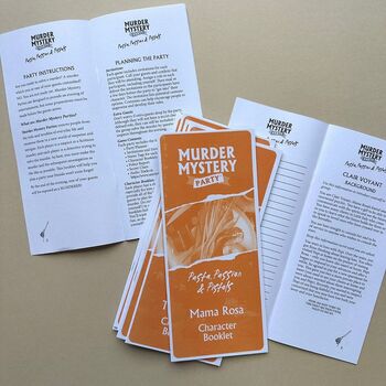 Murder Mystery Party Game Pasta, Passion And Pistols, 2 of 5