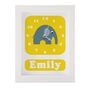 Personalised Childrens Elephant Clock, thumbnail 9 of 10