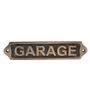 Custom Solid Brass Garage Plaque With Antique Finish, thumbnail 1 of 6