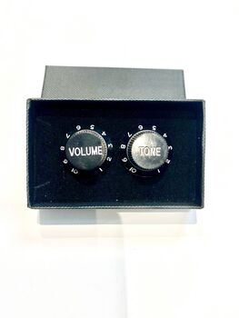 Guitar Cufflinks Tone And Volume, 2 of 2
