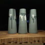 Set Of Three Charcoal Grey Stem Vases, thumbnail 4 of 5