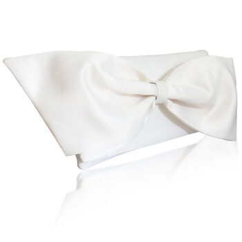 Ivory Bow Wedding Day Bridal Clutch Quinn, 3 of 5