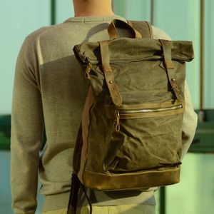 city fold top backpack