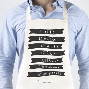 Personalised Anniversary Apron, 2 of 4
