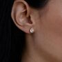 Pear Diamond Stud Earrings, thumbnail 2 of 2