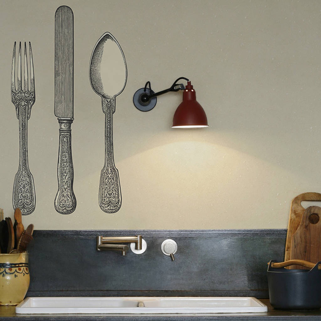 Cutlery Kitchen Walls Backsplash Wallpaper, 1 of 6
