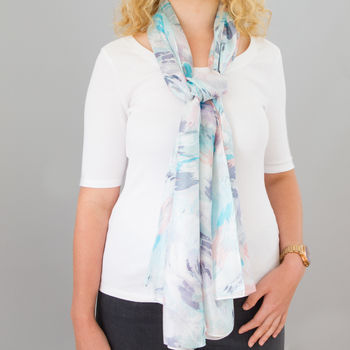 Large 'Brushstrokes' Pure Silk Scarf, 6 of 7