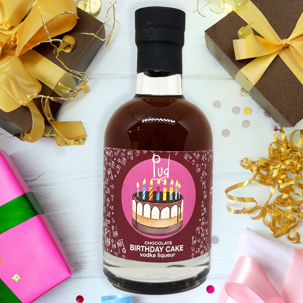Pud Chocolate Birthday Cake Vodka Liqueur 20cl By Pud Drinks