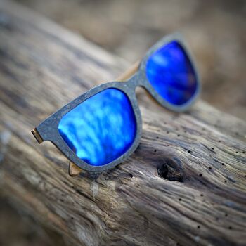 Driskills Sunglasses Slate Frame And Blue Lens, 3 of 12