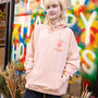Everything Is Peachy Unisex Graphic Hoodie In Peach, thumbnail 3 of 7