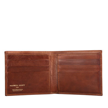 Classic Men's Leather Billfold Wallet. 'The Vittore', 7 of 12