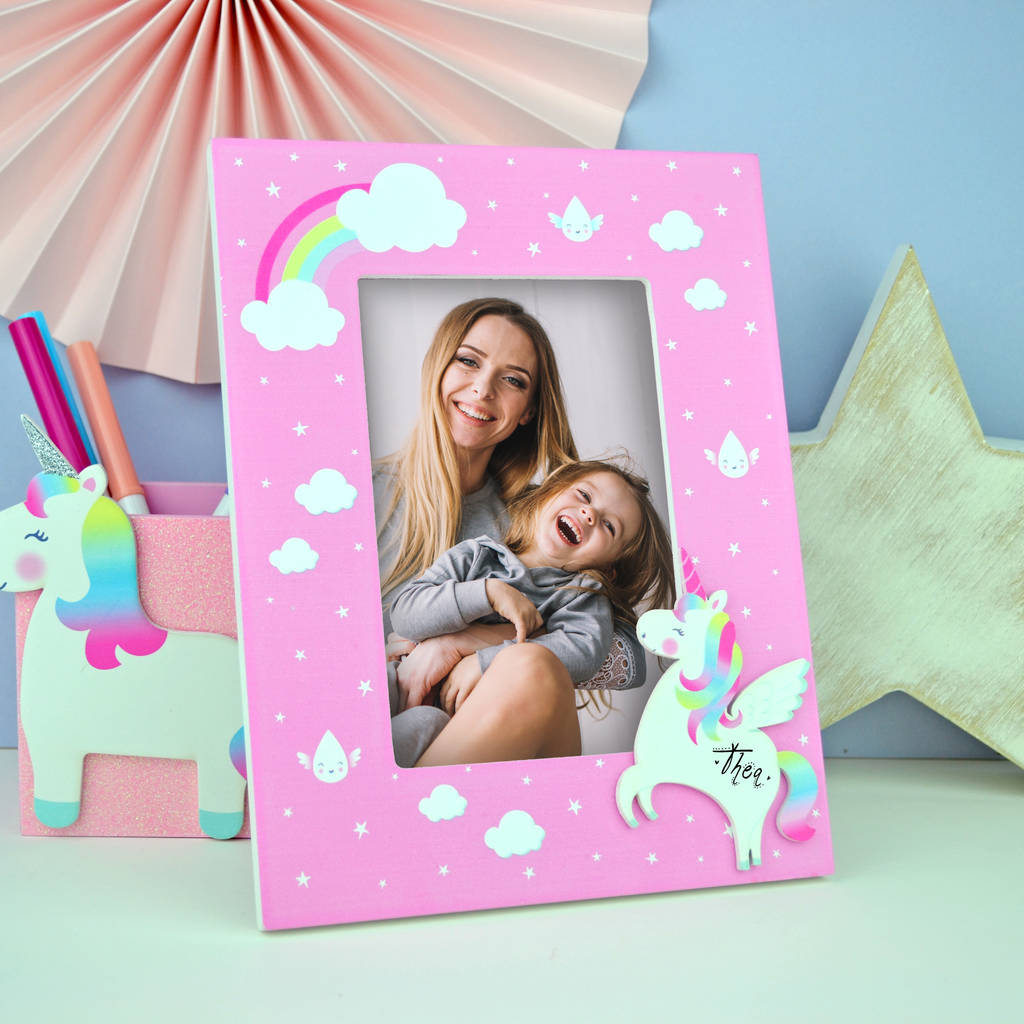 personalised unicorn frame by lillypea event stationery