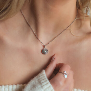 Noa Opal Locket Pendant Necklace, 6 of 9