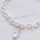 personalised baby solid silver charm bracelet by scarlett jewellery ...