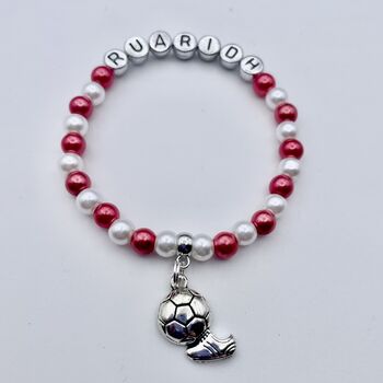 Personalised Football Charm Bracelet, 2 of 12