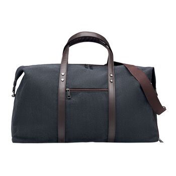 Luxury Washed Canvas Weekend Bag, 3 of 5