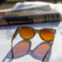 Brown Thick Framed Chunky Cat Eye Sunglasses, thumbnail 4 of 7