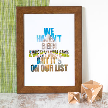 Personalised Quote Or Lyrics Photo Gift Print, 4 of 11