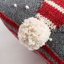 Christmas Gonk Cushion Intermediate Knitting Kit, thumbnail 7 of 8