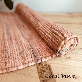 Colourful Dyed Rag Rug, 7 of 11