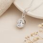 Personalised April Birthstone Necklace In Sterling Silver, thumbnail 2 of 9