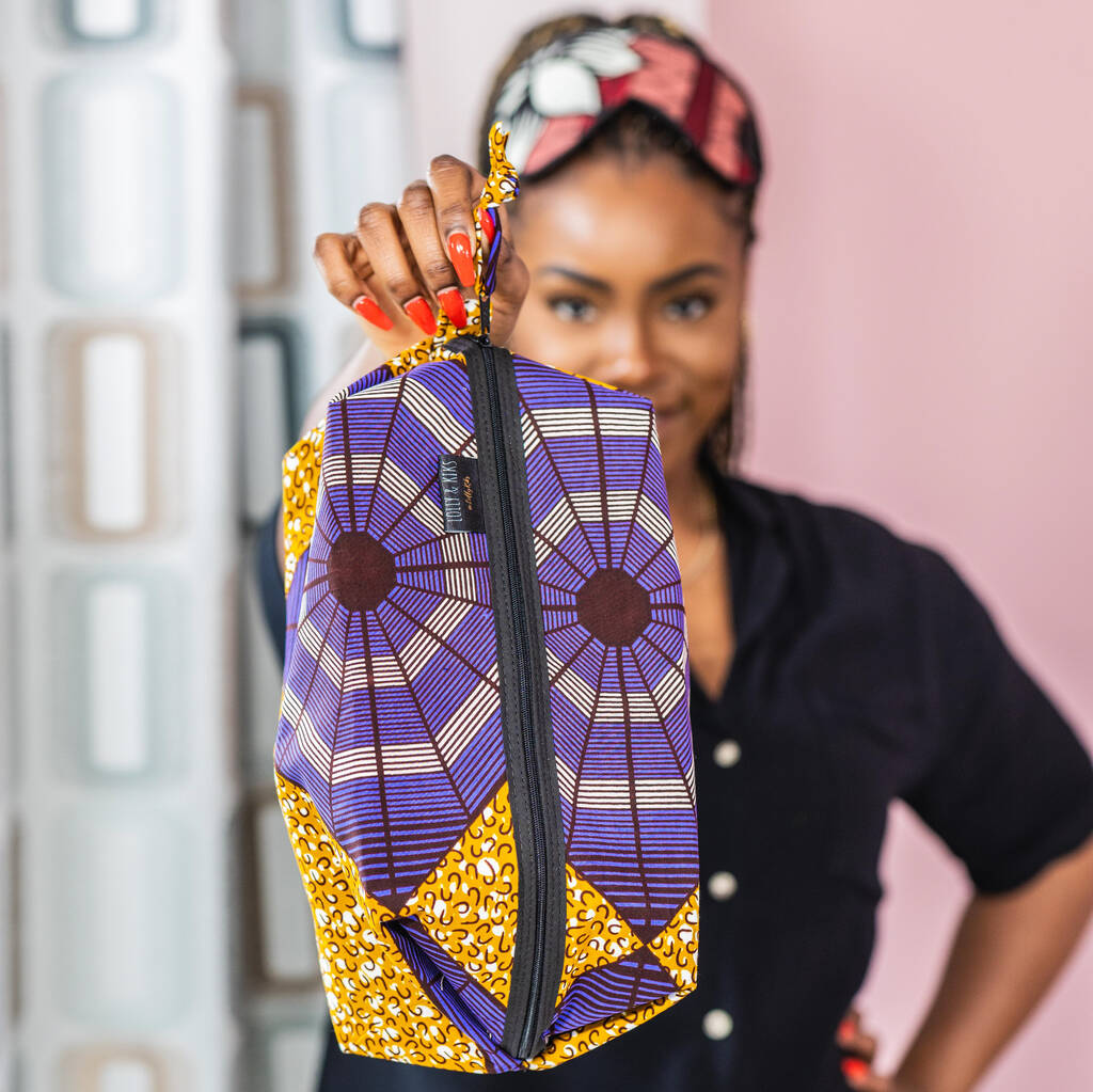 African Print Toiletry Wash Bag, 1 of 10