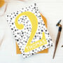 Spotty Number Birthday Card Ages Two To Nine, thumbnail 2 of 10