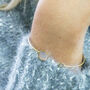 Mother Of Pearl And Crystal Bangle Bracelet, thumbnail 3 of 7