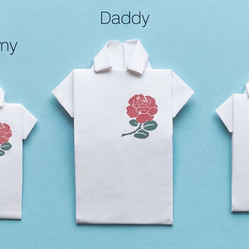 Personalised England Rugby Team Shirts Card, 6 of 6